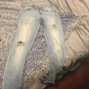 Faded ripped AE jeans